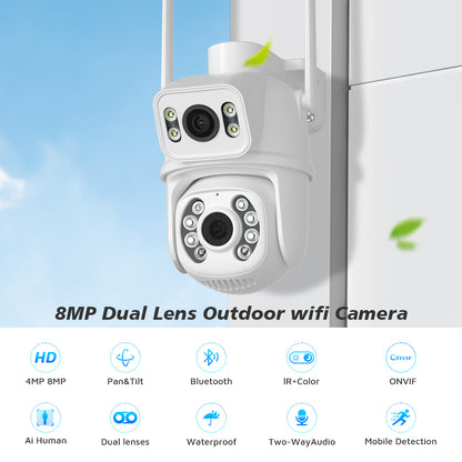 Caméra de surveillance sans fil avec suivi automatique